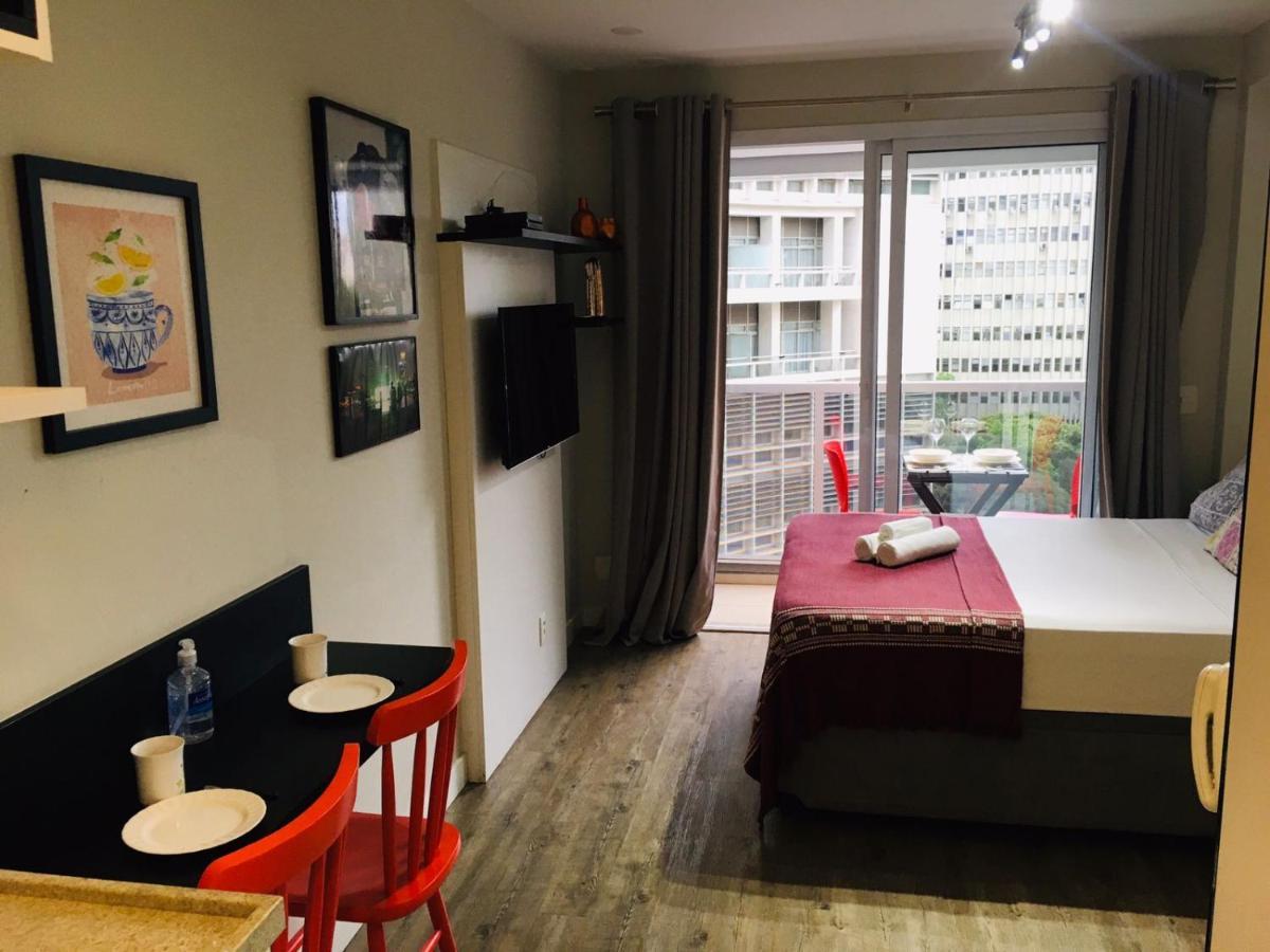 Studio Charmoso Com Terraco E Vista! São Paulo Luaran gambar