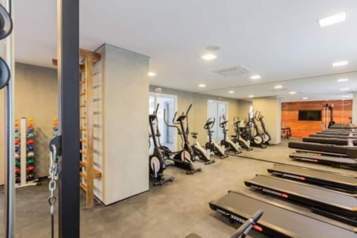 Studio Charmoso Com Terraco E Vista! São Paulo Luaran gambar